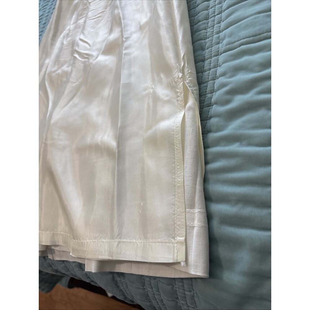 Talbots 10P Cream Vintage Pleated Skirt Tea Length EUC Businesswoman, Formal - Picture 6 of 15